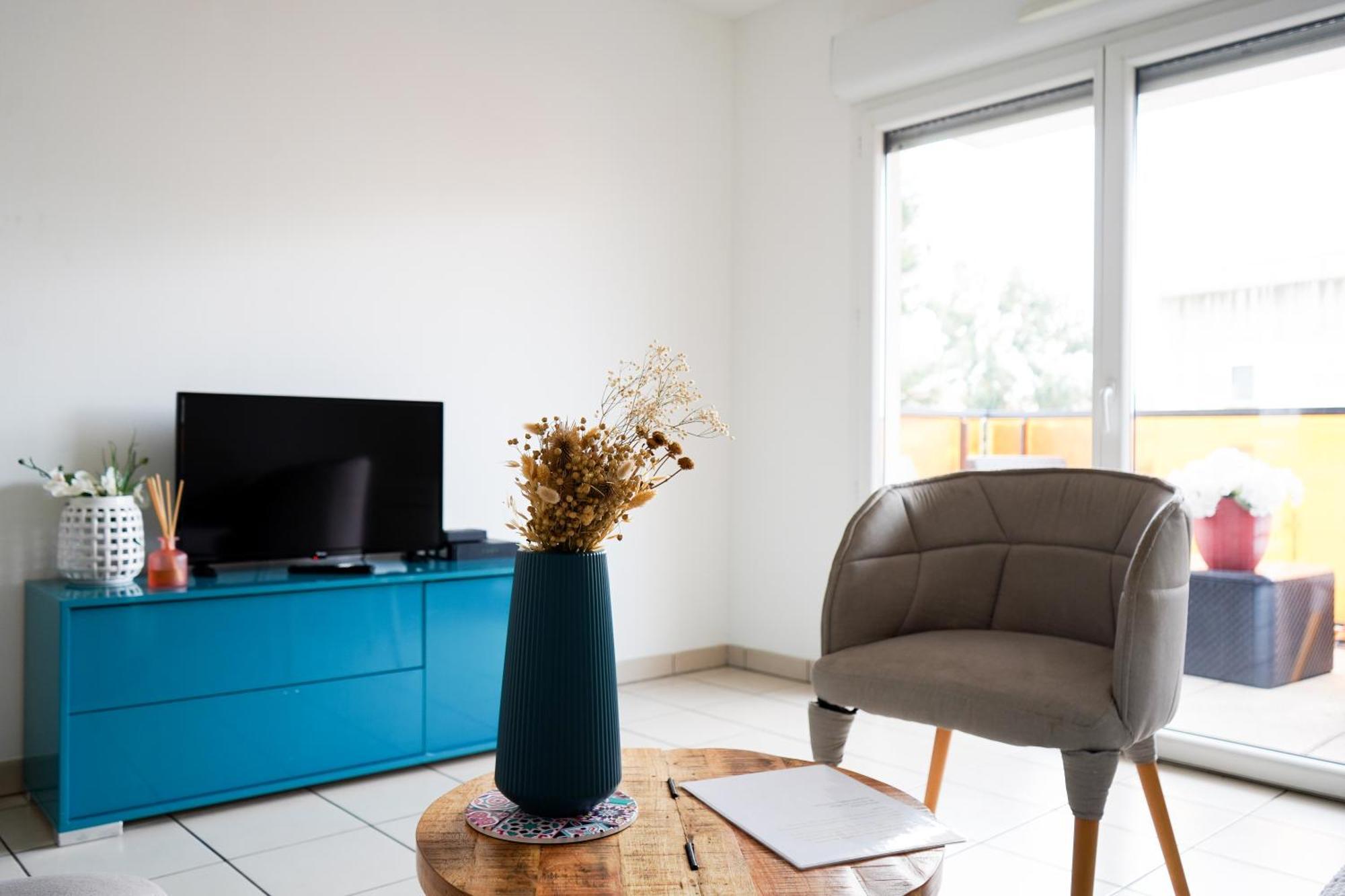 Bel Appartement Climatise & Parking Perpignan Bagian luar foto